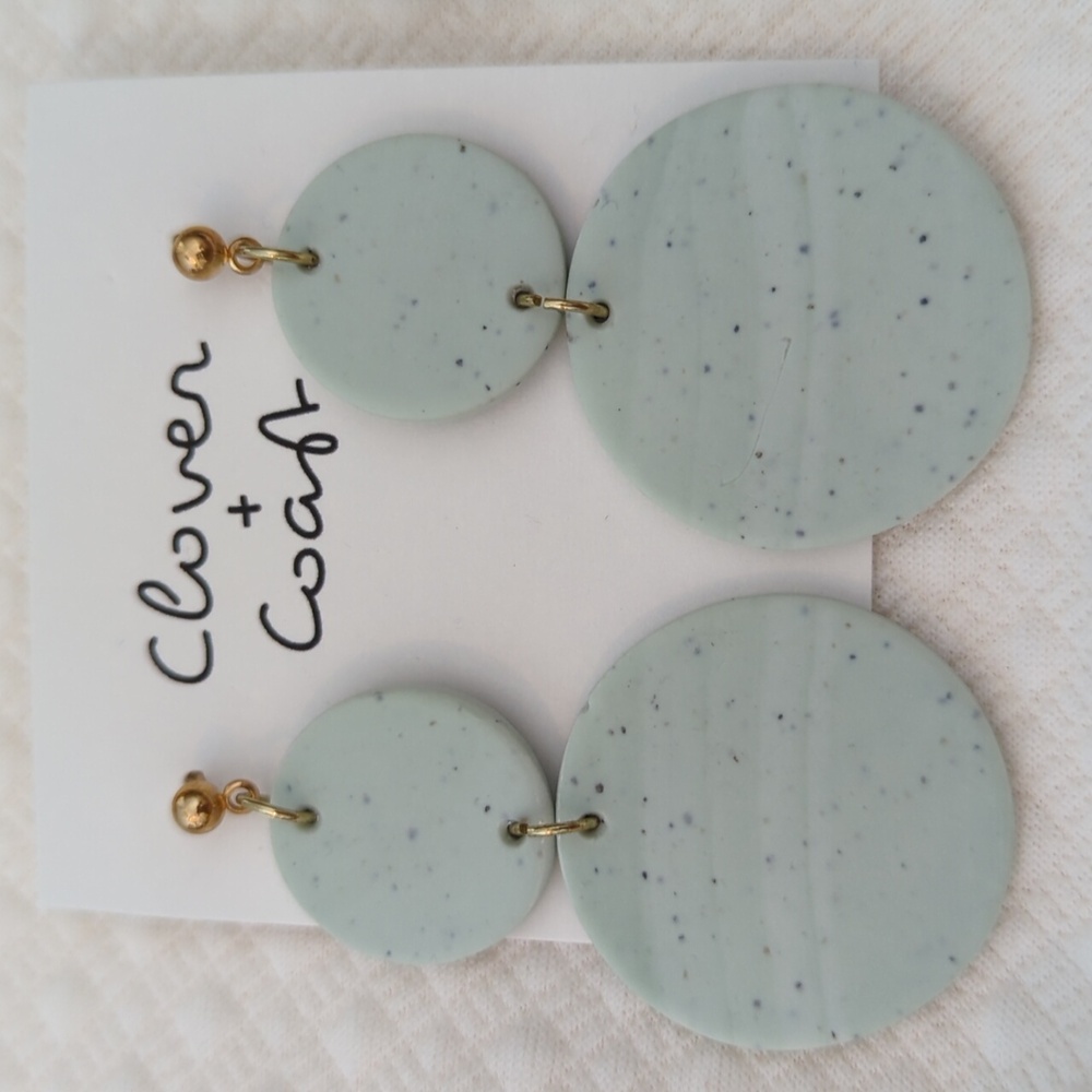 Resin earrings - Picture 2 of 3